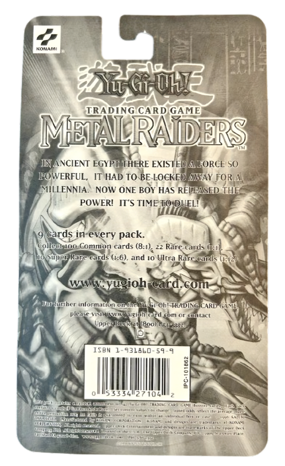 Yu-Gi-Oh! True 1st Edition Metal Raiders Blister Pack (2002)