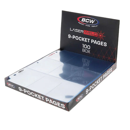 BCW Laserweld 9 Pocket Pages (100 Count Box)