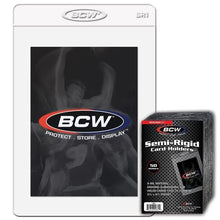 BCW Semi Rigid Card Holder #1 (Fits qualification for grading)