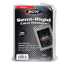 BCW Semi Rigid Card Holder #1 (Fits qualification for grading)