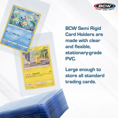 BCW Semi Rigid Card Holder #1 (Fits qualification for grading)
