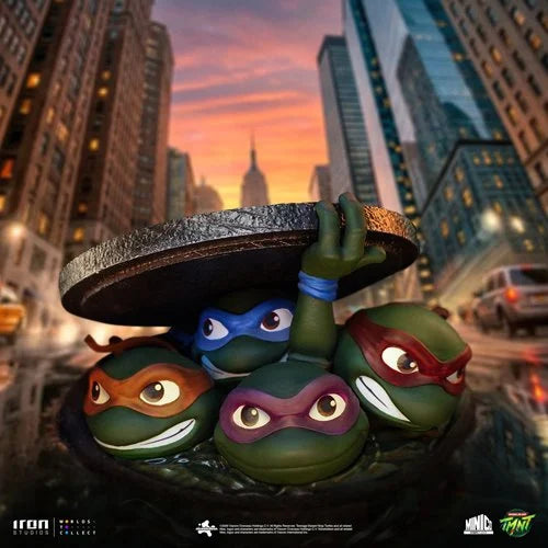 Teenage Mutant Ninja Turtles (1990) Movie Poster Sewer MiniCo Vinyl Figure - Entertainment Earth Exclusive