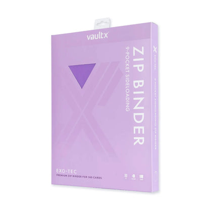 Vault X: Exo-Tec 9-Pocket - Drops Zip Binder Purple