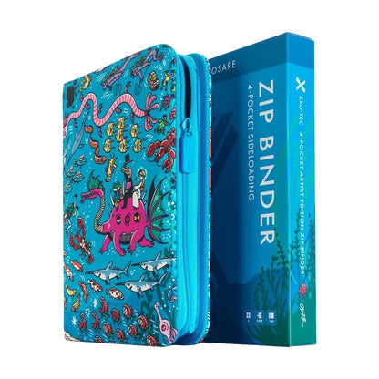 Vault X: Exo-Tec 4-Pocket: Artist Edition - Water: Osare Zip Binder