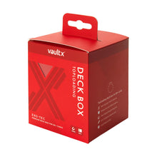 Vault X: Exo-Tec Toploading 80+ Deck Box Red