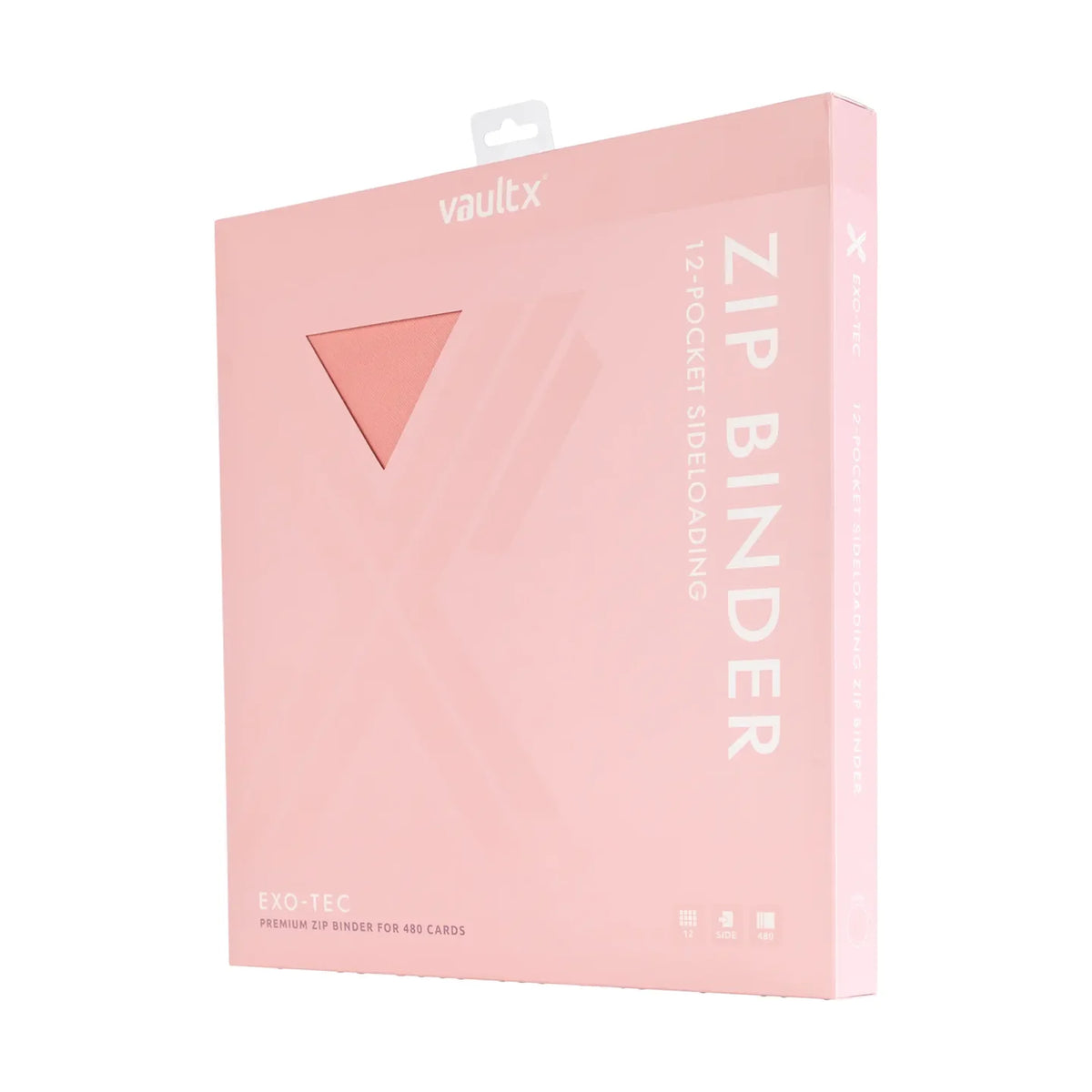 Vault X: Exo-Tec 12-Pocket - Drops Zip Binder Pink