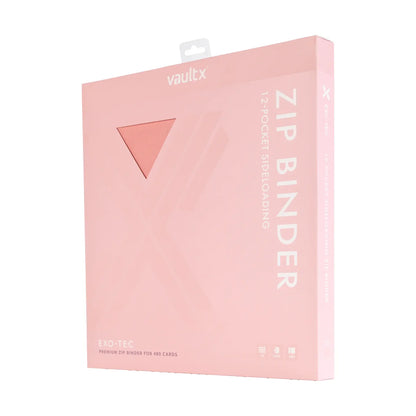 Vault X: Exo-Tec 12-Pocket - Drops Zip Binder Pink