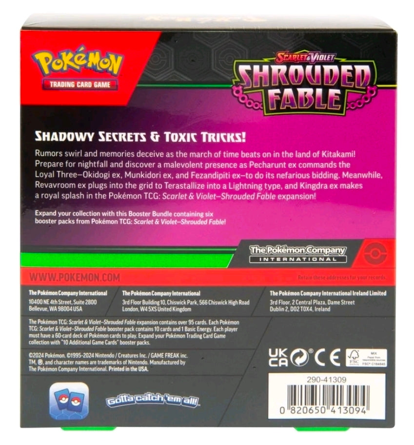 Pokémon Scarlet & Violet Shrouded Fable Booster Bundle Box