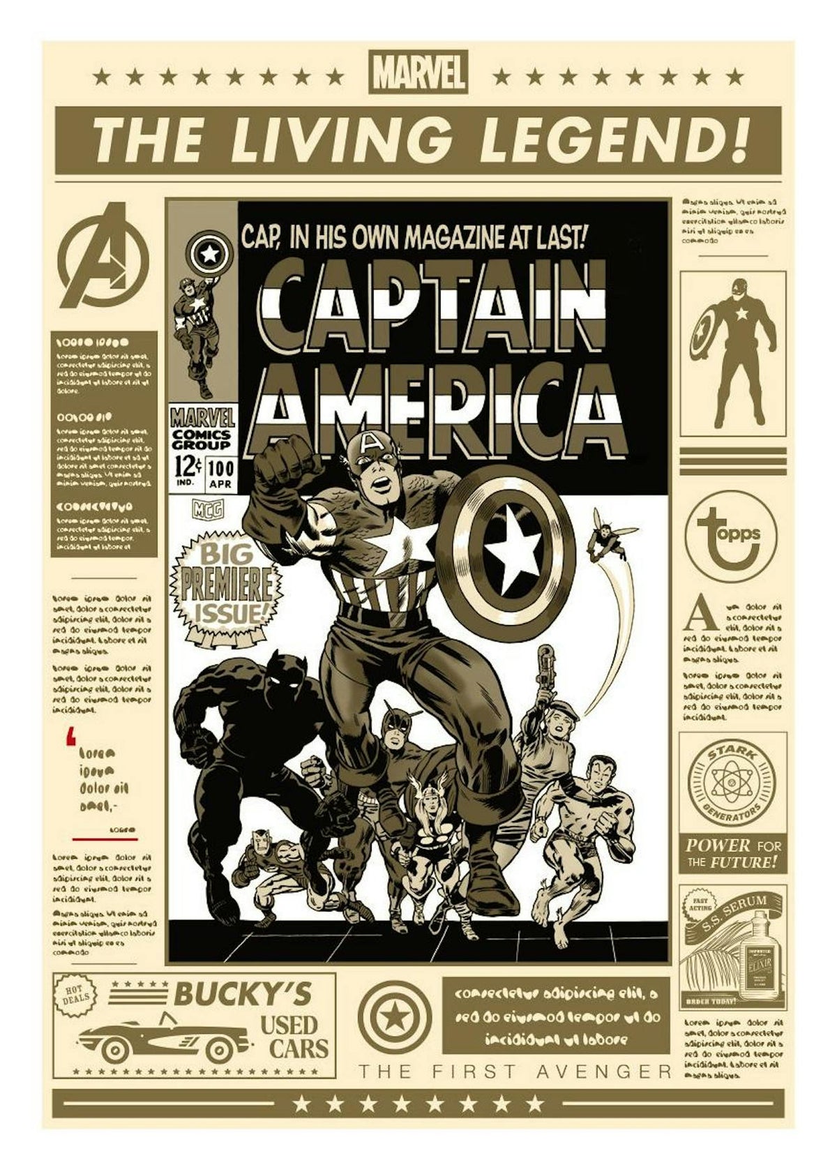 2026 Topps Marvel Brooklyn Collection Captain America Hobby Box